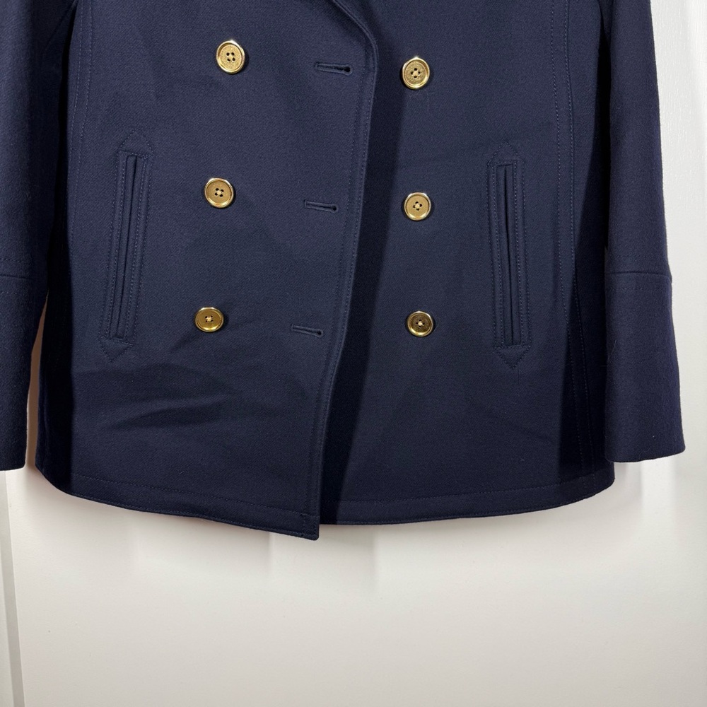 J. Crew Wool Cashmere by Nello Gori Navy Peacoat - Picture 9 of 14